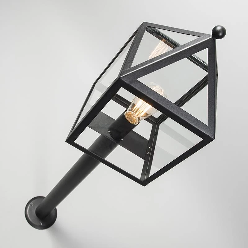 QAZQA Buitenlamp Paal Zwart 100 Cm - Amsterdam 10 QAZQA Buitenlamp Paal Zwart 100 Cm - Amsterdam - Afbeelding 8