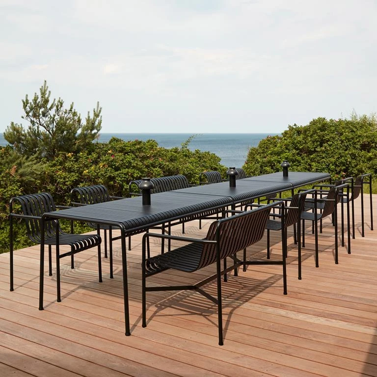 HAY Palissade Tuinbank - Anthracite - 2-zits 5 HAY Palissade Tuinbank - Anthracite - 2-zits - Afbeelding 3