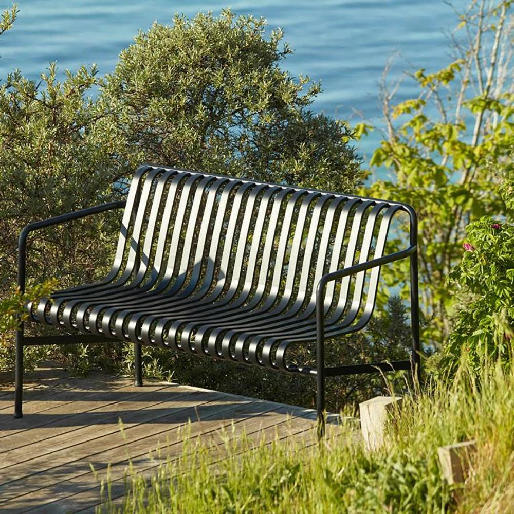 HAY Palissade Tuinbank - Anthracite - 2-zits 7 HAY Palissade Tuinbank - Anthracite - 2-zits - Afbeelding 5