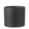 Mica Decorations Era Bloempot - H26 X Ø28 Cm - Reliëf - Mat - Zwart 2 Mica Decorations Era Bloempot - H26 X Ø28 Cm - Reliëf - Mat - Zwart -Tuinproducten 9615018