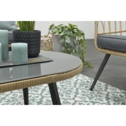 Garden Impressions Tarulo Loungeset 4-delig - Donker Grijs -Tuinproducten 9626750