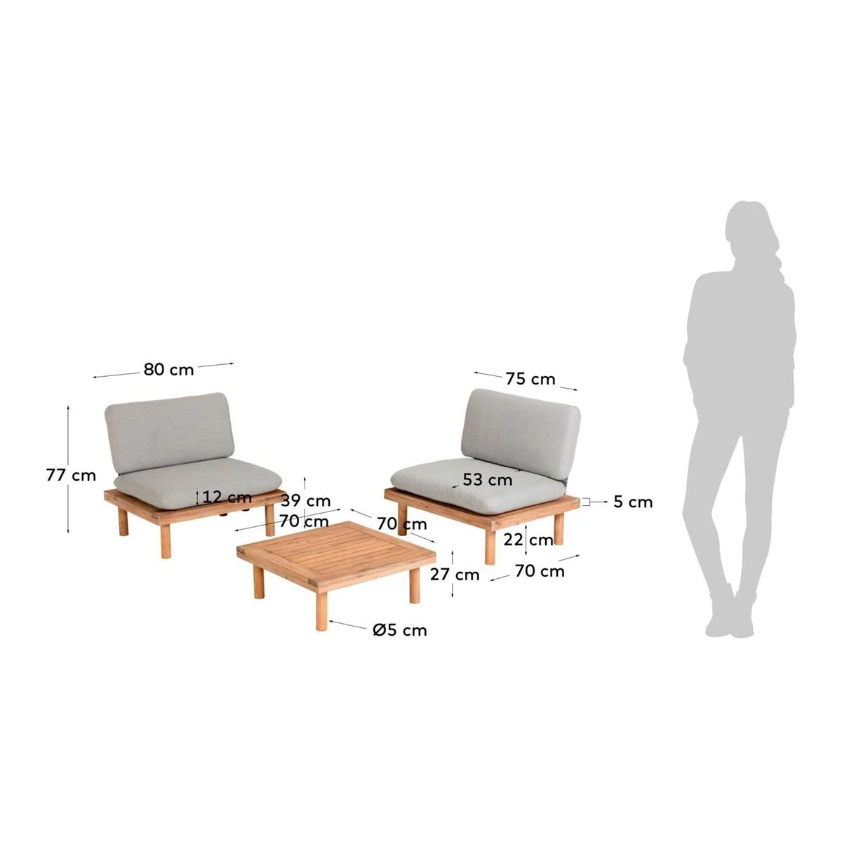 Kave Home Viridis Loungeset - 4 Personen 9 Kave Home Viridis Loungeset - 4 Personen - Afbeelding 7