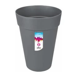 Elho Loft Urban Round High Bloempot 42 Cm Antraciet