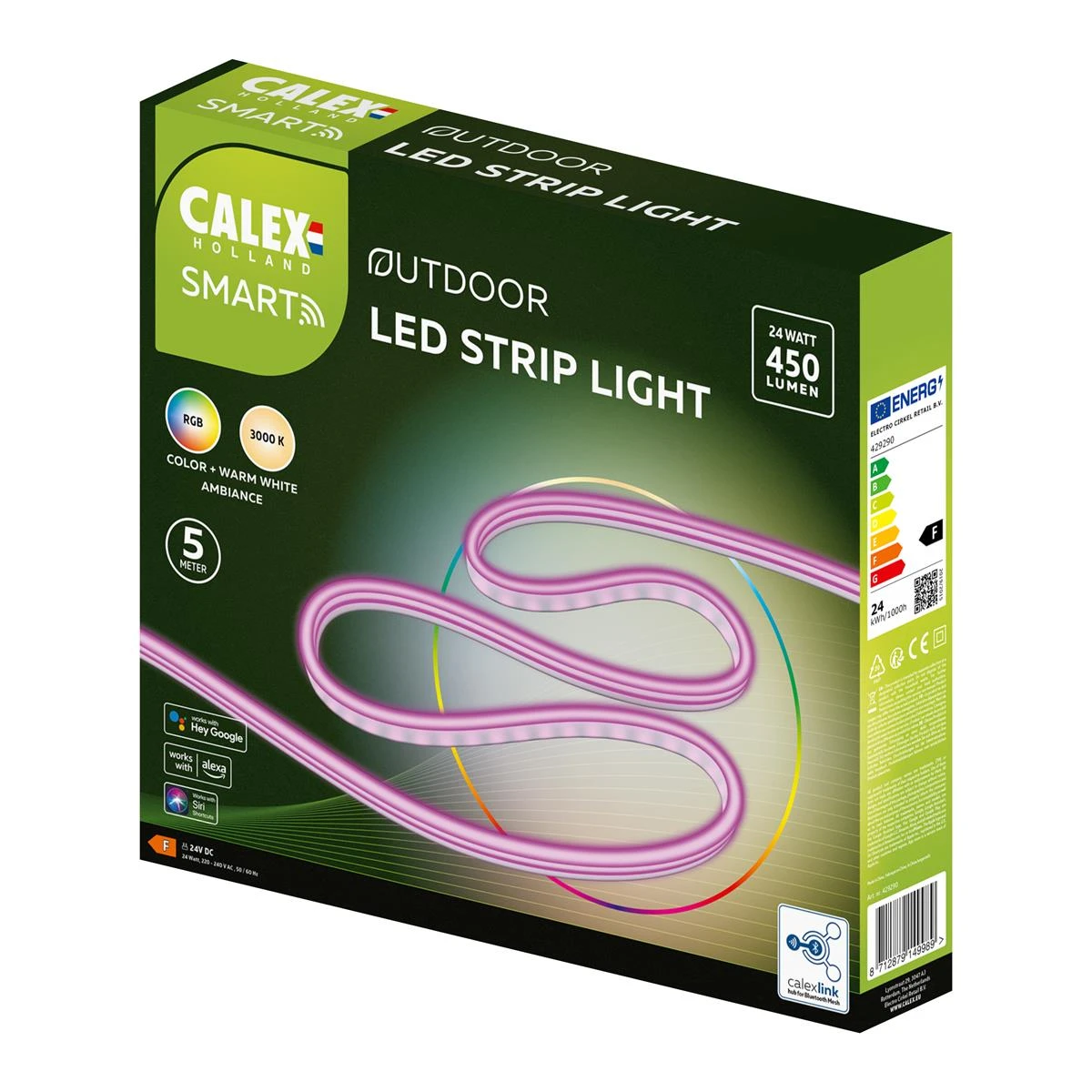 Calex Smart RGBW Outdoor LED-strip 5 M 14 Calex Smart RGBW Outdoor LED-strip 5 M - Afbeelding 12