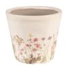 Clayre & Eef Bloempot Ø 12x10 Cm Roze Beige Keramiek Bloemen Bloempot 1 Clayre & Eef Bloempot Ø 12x10 Cm Roze Beige Keramiek Bloemen Bloempot -Tuinproducten 9644686