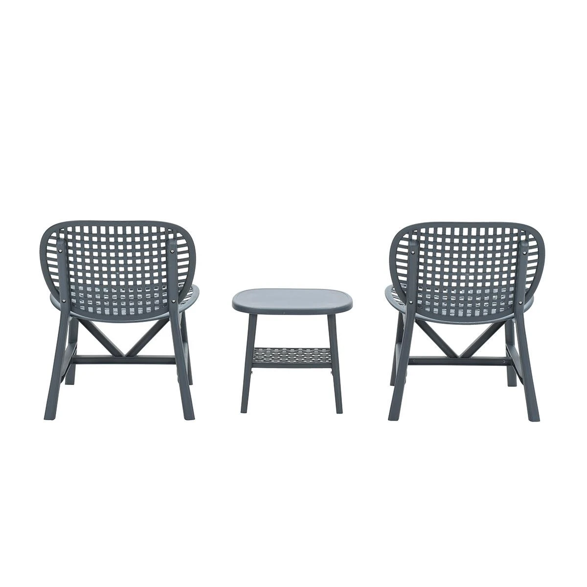 Garden Impressions Fien Balkonset 3-delig - Donker Grijs 6 Garden Impressions Fien Balkonset 3-delig - Donker Grijs - Afbeelding 4