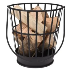 Koopman Metalen Vuurkorf Met Hengsel - √ò38cm X 38cm Hoog 6 Koopman Metalen Vuurkorf Met Hengsel - √ò38cm X 38cm Hoog -Tuinproducten 9660436