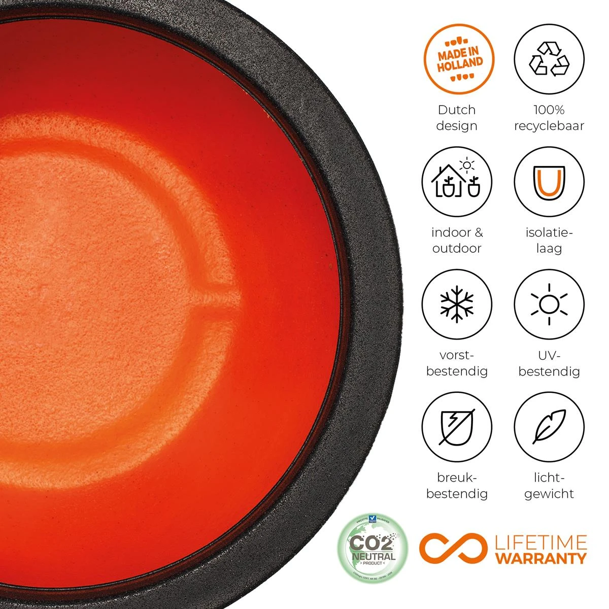 Capi Europe Nature Rib Rond Bloempot 54 Cm 6 Capi Europe Nature Rib Rond Bloempot 54 Cm - Afbeelding 4