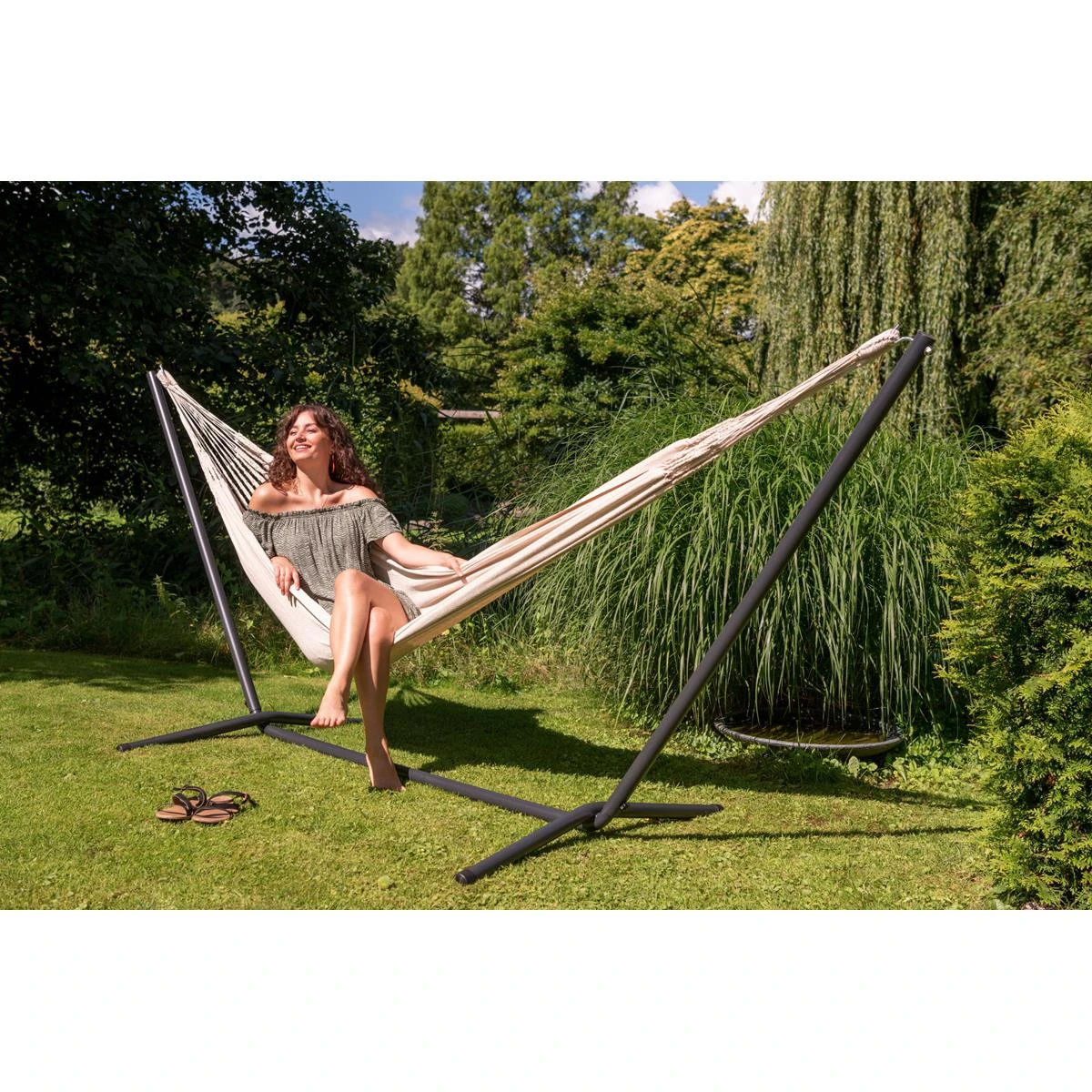 Tropilex® Hangmat Eénpersoons Classic White Wit | Ecru 8 Tropilex® Hangmat Eénpersoons Classic White Wit | Ecru - Afbeelding 6