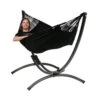 Tropilex® Hangmat Met Standaard Eénpersoons Arc & Classic Black Zwart -Tuinproducten 9688735