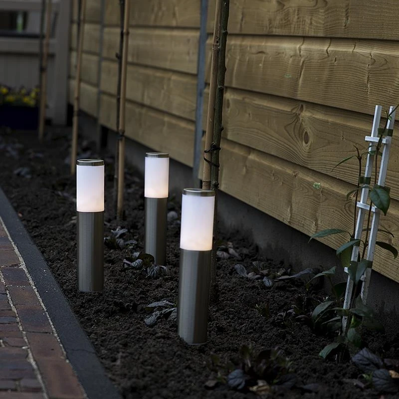 QAZQA Set Van 3 Prikspots Staal Incl. LED IP44 Solar- Rox 12 QAZQA Set Van 3 Prikspots Staal Incl. LED IP44 Solar- Rox - Afbeelding 10