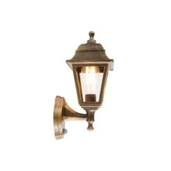 QAZQA Antieke Wandlamp Goud IP44 Met Bewegingsmelder - Capital -Tuinproducten 9692804