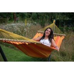 Tropilex® Hangmat Met Standaard Eénpersoons Easy & Relax Orange Oranje 17 Tropilex® Hangmat Met Standaard Eénpersoons Easy & Relax Orange Oranje -Tuinproducten 9703877