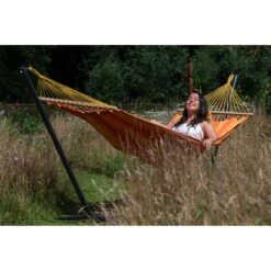 Tropilex® Hangmat Met Standaard Eénpersoons Easy & Relax Orange Oranje 19 Tropilex® Hangmat Met Standaard Eénpersoons Easy & Relax Orange Oranje -Tuinproducten 9703879