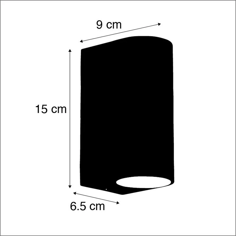 QAZQA Moderne Wandlamp Staal IP44 - Ben 8 QAZQA Moderne Wandlamp Staal IP44 - Ben - Afbeelding 6