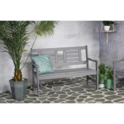 SenS-Line - Boulogne 2-zitsbank Grey FSC 100% - Grijs -Tuinproducten 9720966