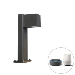 QAZQA Smart Staande Buitenlamp Antraciet 30 Cm IP44 Incl. Wifi GU10 - 16 QAZQA Smart Staande Buitenlamp Antraciet 30 Cm IP44 Incl. Wifi GU10 - -Tuinproducten 9721969
