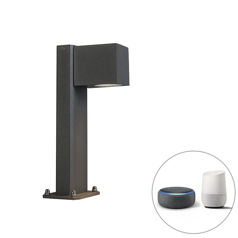 QAZQA Smart Staande Buitenlamp Antraciet 30 Cm IP44 Incl. Wifi GU10 - 7 QAZQA Smart Staande Buitenlamp Antraciet 30 Cm IP44 Incl. Wifi GU10 - - Afbeelding 5
