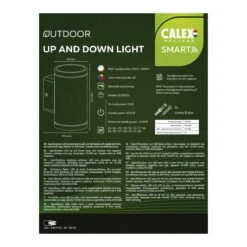 Calex Smart Outdoor Up And Downlight Wandlamp -Tuinproducten 9732710