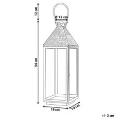 Beliani - BALI - Lantaarn - Zwart - RVS -Tuinproducten 9741691