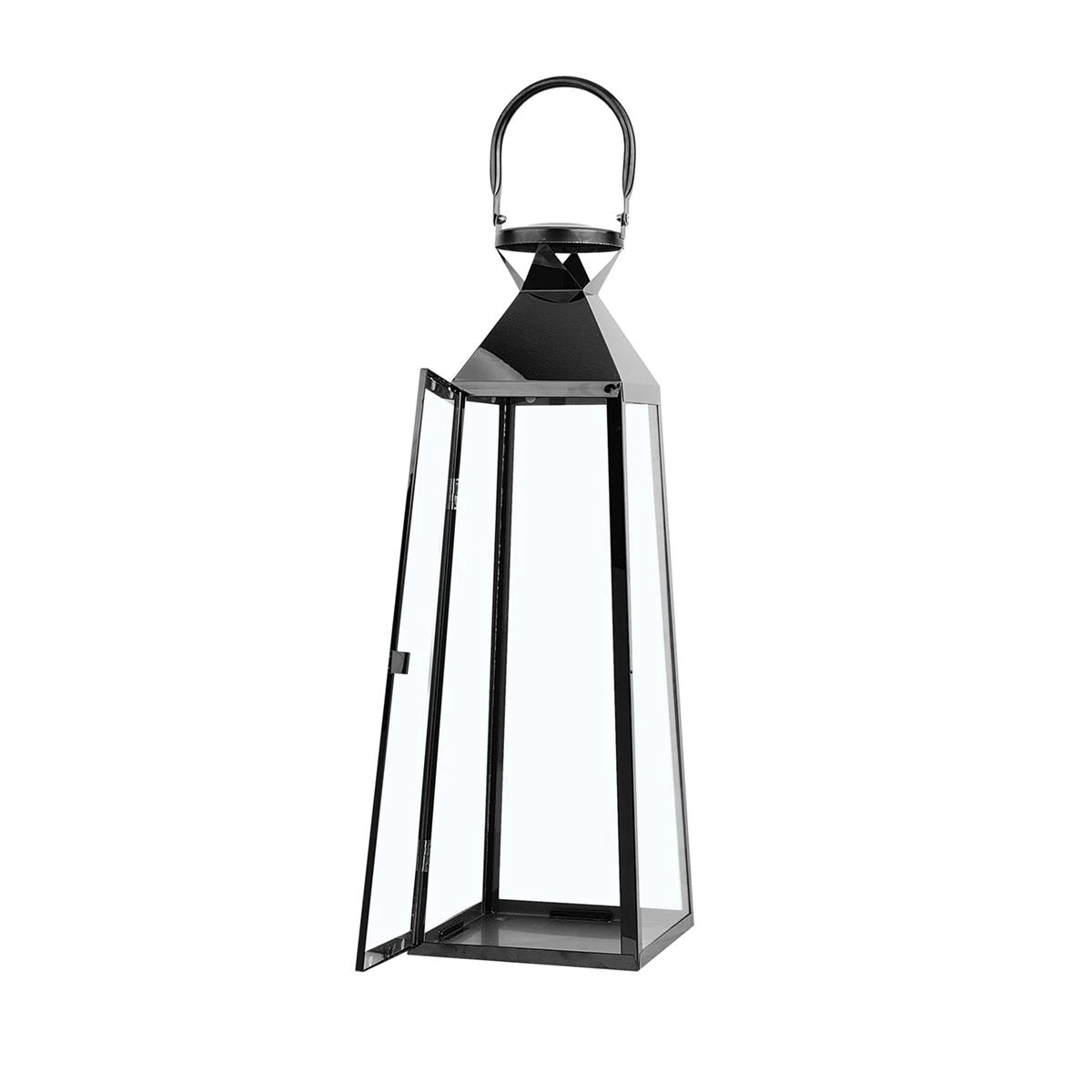 Beliani - CRETE - Lantaarn - Zwart - RVS 4 Beliani - CRETE - Lantaarn - Zwart - RVS - Afbeelding 3