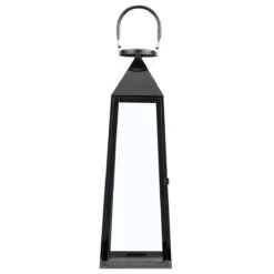 Beliani - CRETE - Lantaarn - Zwart - RVS 15 Beliani - CRETE - Lantaarn - Zwart - RVS -Tuinproducten 9753950