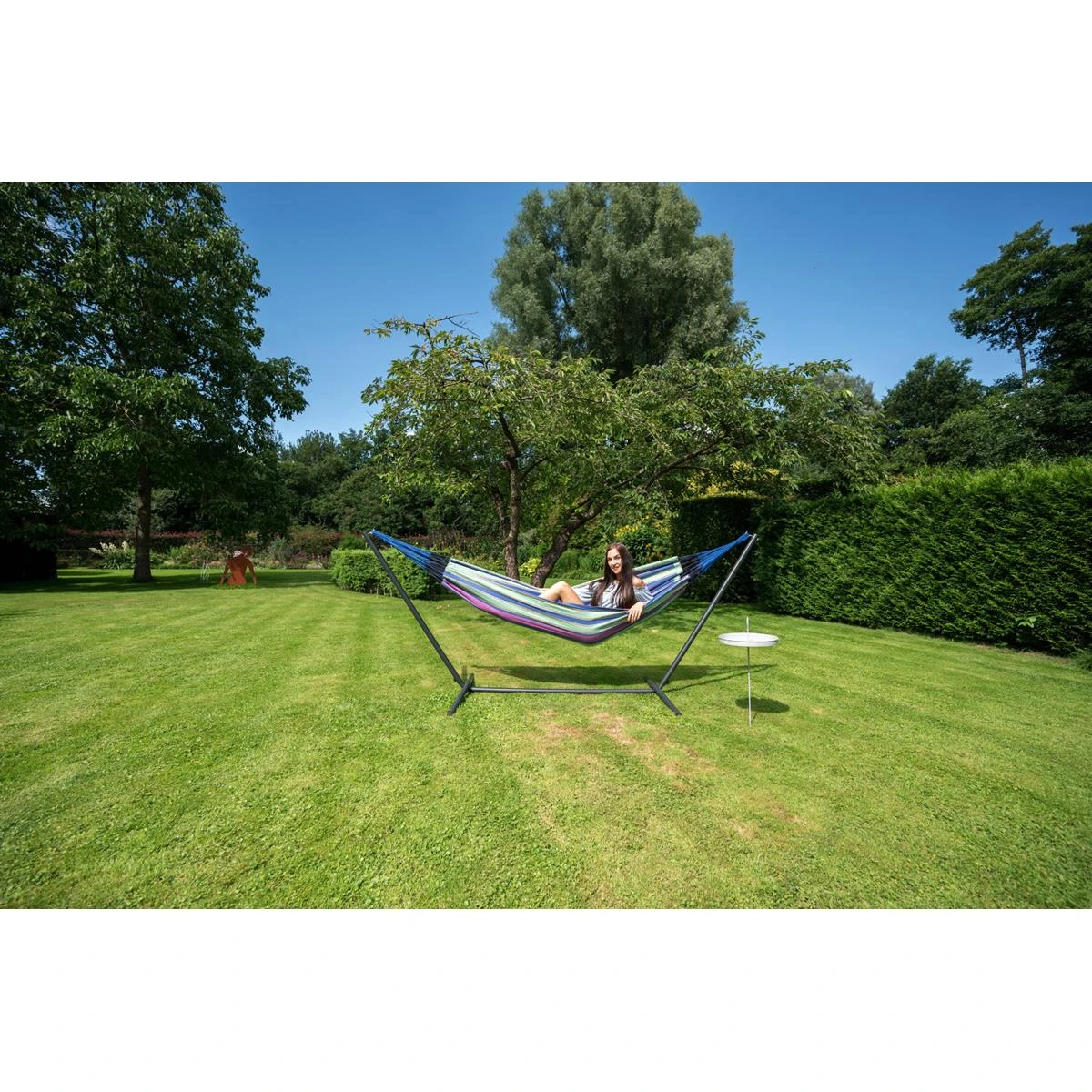 Tropilex® Hangmat Eénpersoons Cuba Blueberry Blauw 6 Tropilex® Hangmat Eénpersoons Cuba Blueberry Blauw - Afbeelding 4