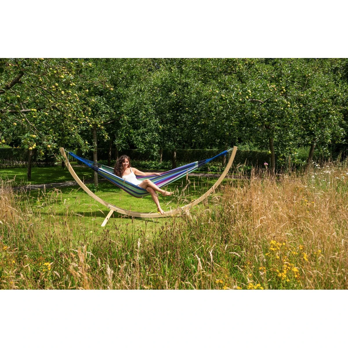 Tropilex® Hangmat Eénpersoons Cuba Blueberry Blauw 8 Tropilex® Hangmat Eénpersoons Cuba Blueberry Blauw - Afbeelding 6