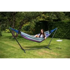 Tropilex® Hangmat Eénpersoons Cuba Blueberry Blauw 20 Tropilex® Hangmat Eénpersoons Cuba Blueberry Blauw -Tuinproducten 9757464