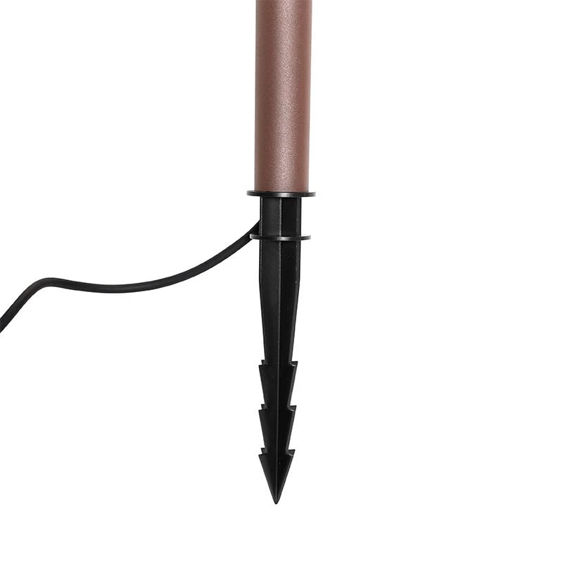 QAZQA Moderne Prikspot Roestbruin Incl. LED IP54 - Skyf 10 QAZQA Moderne Prikspot Roestbruin Incl. LED IP54 - Skyf - Afbeelding 8