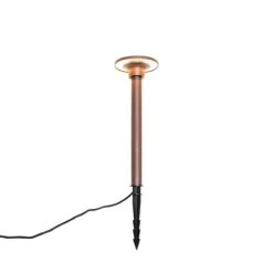 QAZQA Moderne Prikspot Roestbruin Incl. LED IP54 - Skyf 24 QAZQA Moderne Prikspot Roestbruin Incl. LED IP54 - Skyf -Tuinproducten 9761651