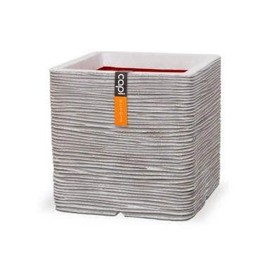 Capi Nature Rib Pot Vierkant NL Ivoor 40 X 40 X 40 Cm 5 Capi Nature Rib Pot Vierkant NL Ivoor 40 X 40 X 40 Cm - Afbeelding 3