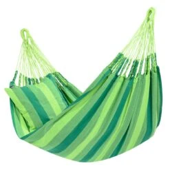 Tropilex® Hangmat Met Standaard Eénpersoons Wood & Dream Green Groen -Tuinproducten 9770674
