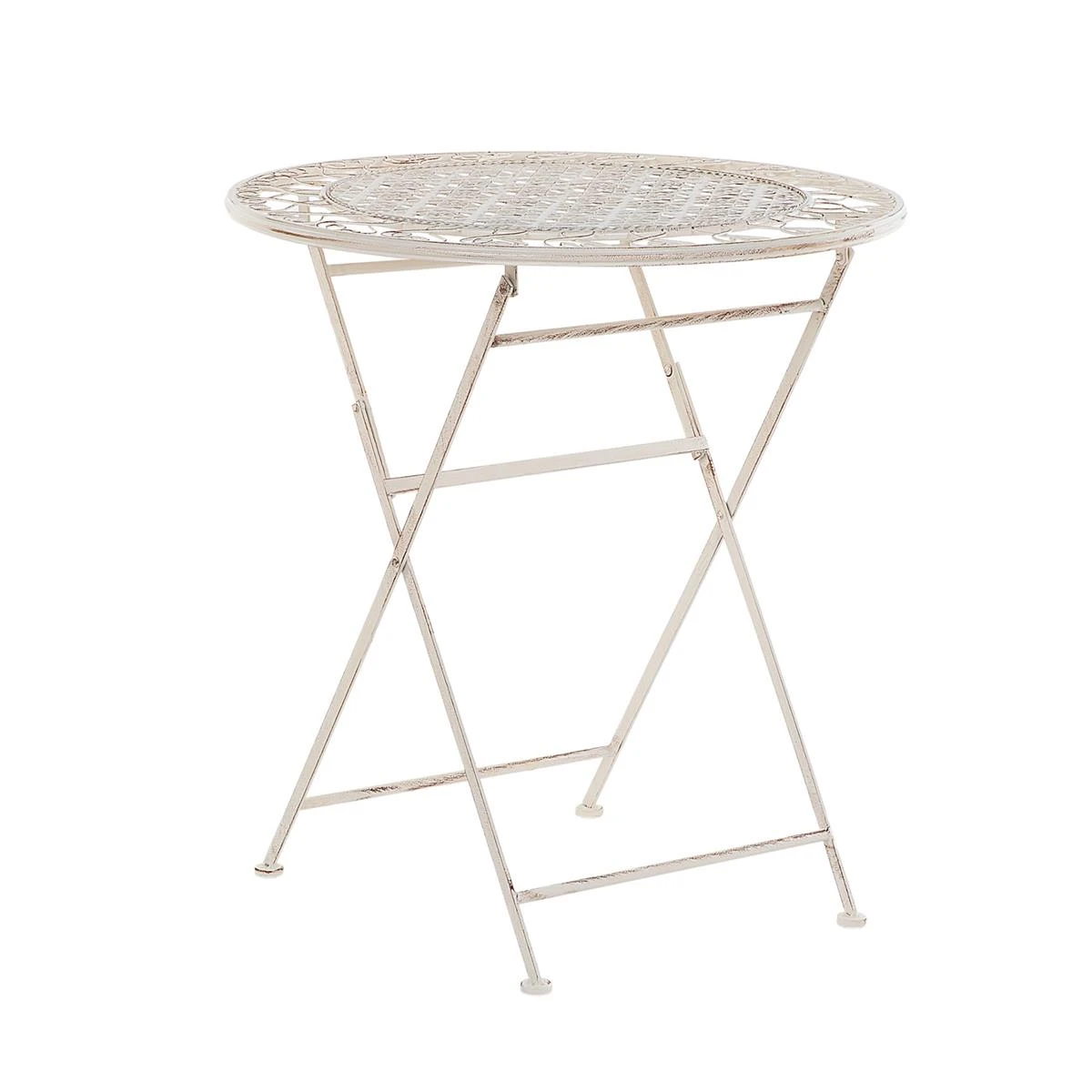 Beliani - TRIESTE - Bistroset Voor 2 - Beige - IJzer 6 Beliani - TRIESTE - Bistroset Voor 2 - Beige - IJzer - Afbeelding 4