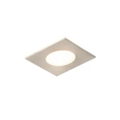 QAZQA Moderne Inbouwspot Vierkant Staal Incl. LED IP65 - Simply