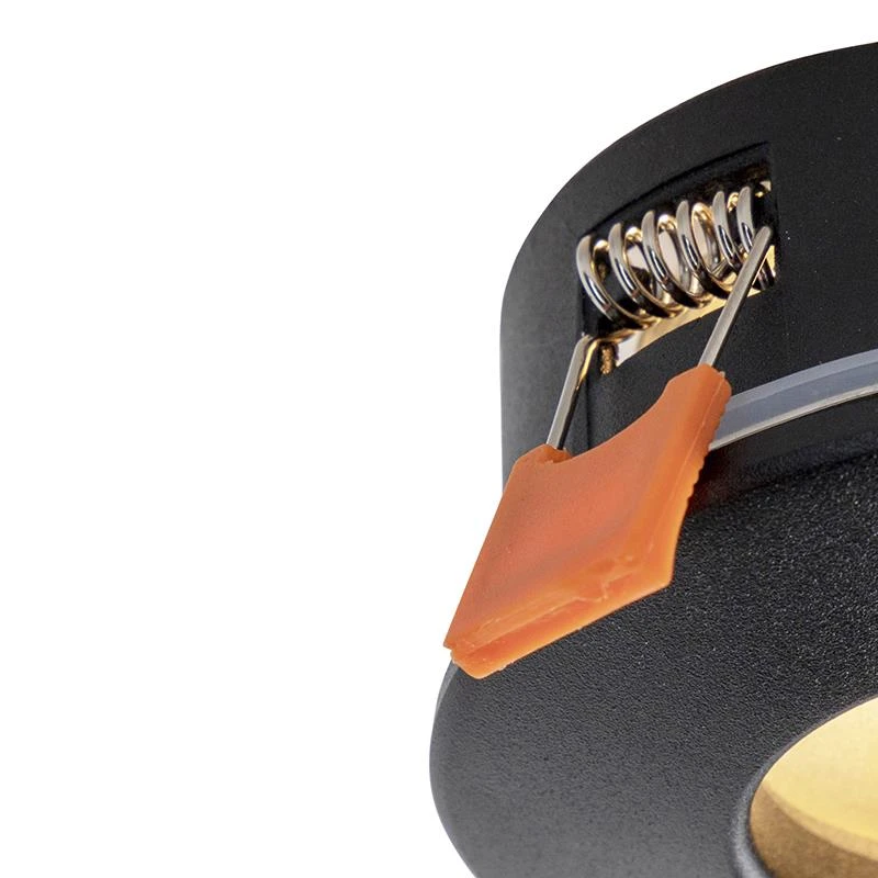 QAZQA Moderne Inbouwspot Zwart IP44 - Gap 5 QAZQA Moderne Inbouwspot Zwart IP44 - Gap - Afbeelding 3