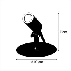 QAZQA Set Van 4 Prikspots Zwart Incl. LED IP68 - Garly 18 QAZQA Set Van 4 Prikspots Zwart Incl. LED IP68 - Garly -Tuinproducten 9791504
