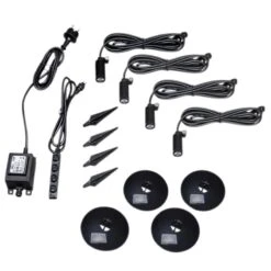 QAZQA Set Van 4 Prikspots Zwart Incl. LED IP68 - Garly 20 QAZQA Set Van 4 Prikspots Zwart Incl. LED IP68 - Garly -Tuinproducten 9791513