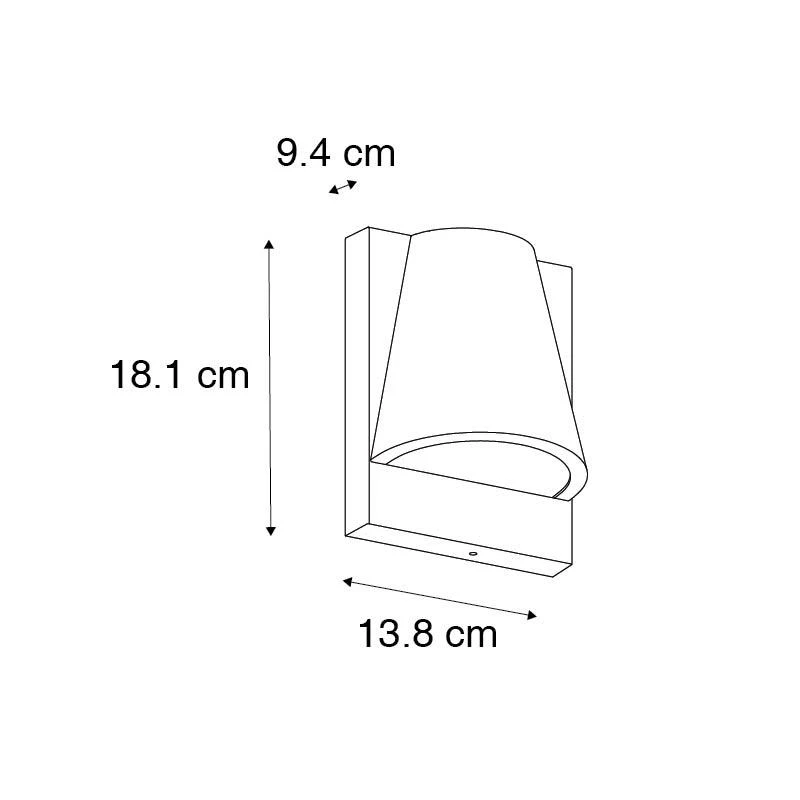 QAZQA Buiten Wandlamp Zwart IP44 Met Schemerschakelaar - Femke 8 QAZQA Buiten Wandlamp Zwart IP44 Met Schemerschakelaar - Femke - Afbeelding 6
