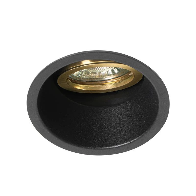 QAZQA Moderne Inbouwspot Zwart Met Goud Draai- En Kantelbaar - Alloy 12 QAZQA Moderne Inbouwspot Zwart Met Goud Draai- En Kantelbaar - Alloy - Afbeelding 10