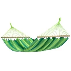 Tropilex® Hangmat Met Standaard Eénpersoons Wood & Relax Green Groen -Tuinproducten 9815180