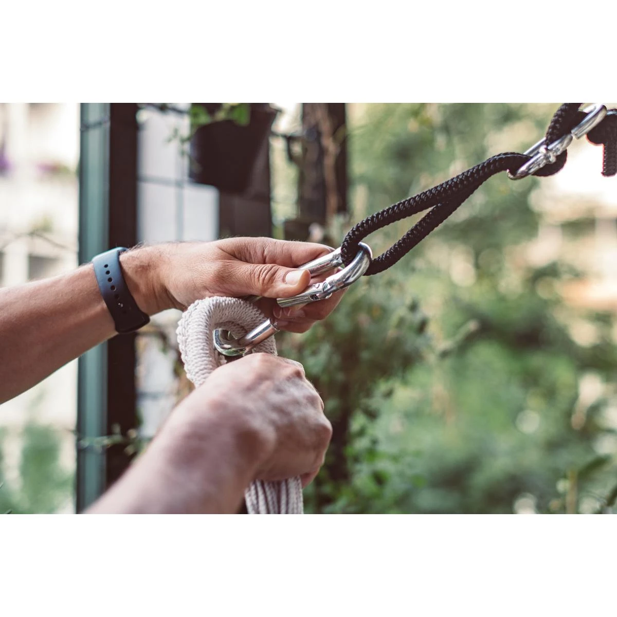 Tropilex® Hangmatbevestiging Simple White Wit | Ecru 5 Tropilex® Hangmatbevestiging Simple White Wit | Ecru - Afbeelding 3