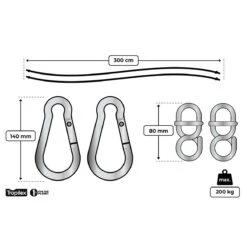 Tropilex® Hangmatbevestiging Simple White Wit | Ecru 16 Tropilex® Hangmatbevestiging Simple White Wit | Ecru -Tuinproducten 9848544