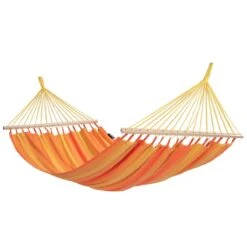 Tropilex® Hangmat Met Standaard Eénpersoons Wood & Relax Orange Oranje -Tuinproducten 9855222