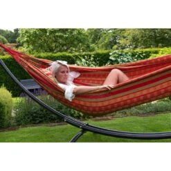 Tropilex® Hangmat Met Standaard Tweepersoons Arc & Chill Happy Oranje 21 Tropilex® Hangmat Met Standaard Tweepersoons Arc & Chill Happy Oranje -Tuinproducten 9919375