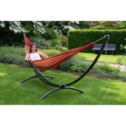 Tropilex® Hangmat Met Standaard Tweepersoons Arc & Chill Happy Oranje 22 Tropilex® Hangmat Met Standaard Tweepersoons Arc & Chill Happy Oranje -Tuinproducten 9919376