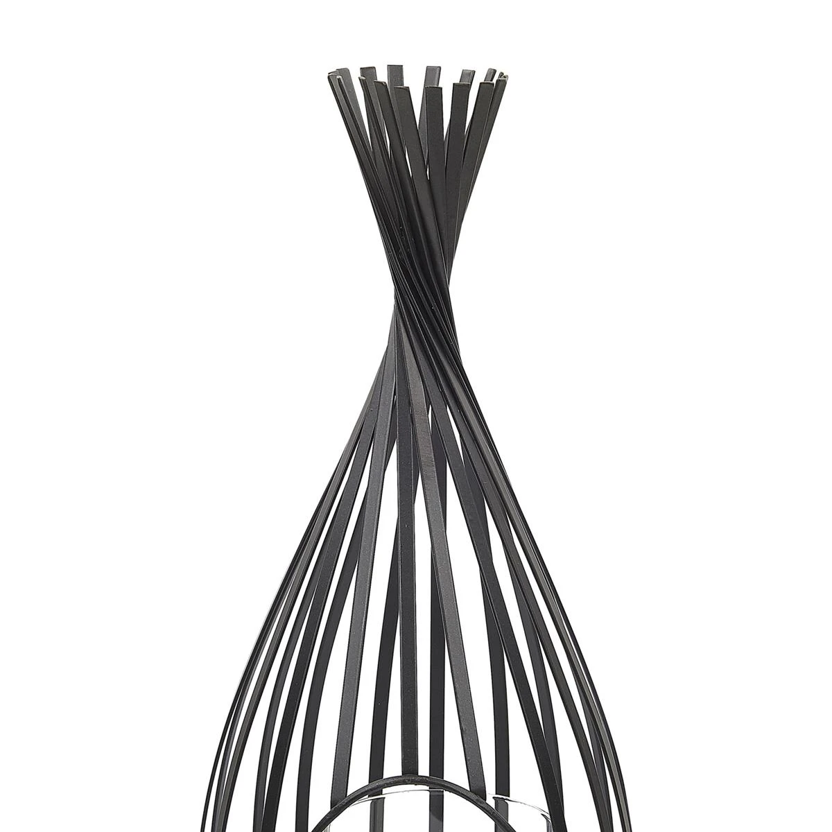 Beliani - LOMBOK - Lantaarn - Zwart - Metaal 5 Beliani - LOMBOK - Lantaarn - Zwart - Metaal - Afbeelding 3