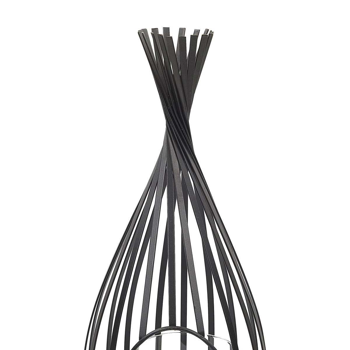 Beliani - LOMBOK - Lantaarn - Zwart - Metaal 7 Beliani - LOMBOK - Lantaarn - Zwart - Metaal - Afbeelding 5