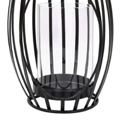 Beliani - LOMBOK - Lantaarn - Zwart - Metaal 16 Beliani - LOMBOK - Lantaarn - Zwart - Metaal -Tuinproducten 9924916