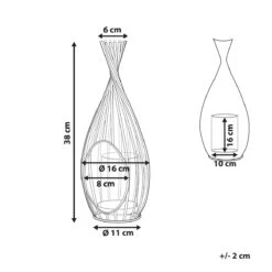 Beliani - LOMBOK - Lantaarn - Zwart - Metaal 19 Beliani - LOMBOK - Lantaarn - Zwart - Metaal -Tuinproducten 9924925